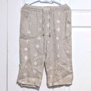 Linen Capris - Made in Italy - Small